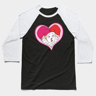 Heart Clown Baseball T-Shirt